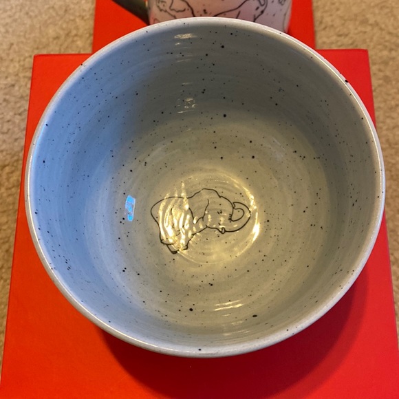 ☀️ 2pc Elephant Bowl & Big Mug Microwave Dishwasher Safe Set - Picture 3 of 14